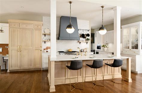 stainless steel and oak cabinets|two tone oak kitchen cabinets.